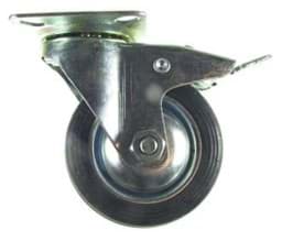 Zeige Details für Bockrolle, lenkbar mit Bremse D=75mm Vollgummi, bis 75Kg Bild von Bockrolle, lenkbar mit Bremse D=75mm Vollgummi, bis 75Kg