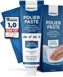 Zeige Details für Acrylglaspolierpaste, 150g-Tube + Poliertuch Bild von Acrylglaspolierpaste, 150g-Tube + Poliertuch