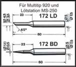 Zeige Details für Ersatzlötspitze 172 LD, angeschrägt für Multitip 920, Ersadur Bild von Ersatzlötspitze 172 LD, angeschrägt für Multitip 920, Ersadur