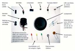 Bild von Bauteilesatz zum Heft "Einführung in Mikrocontroller" Auflage 3