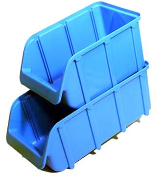 Bild von Stapelbox Größe 3 lang, L=315 B=145 H=125, blau