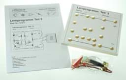 Bild von Elektronik-Lernprogramm 3 in Reißnageltechnik Widerstand - Kondensator - Transistor - Leuchtdiode
