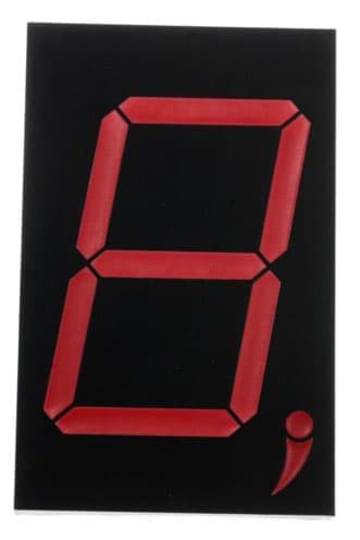 Bild von Riesen-7-Segmentanzeige 76mm, rot, gemeinsame Anode