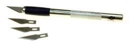 Bild von Grafikmesser mit spitzer Klinge + 3 Ersatzklingen + Verschlusskappe