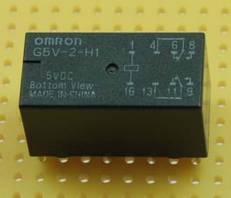 Bild von Miniatur-Relais, 5 Volt, 167 Ohm, 2 Umschalter 2 A Schaltleistung