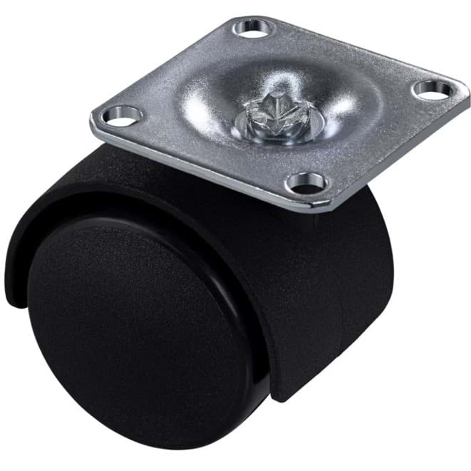 Bild von Möbelrolle, lenkbar  D=40mm für Container, Boxen bis 25 Kg