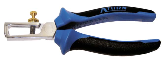 Bild von Abisolierzange, 160mm, mit Einstell-Rändel für den Draht/Litze-Durchmesser
