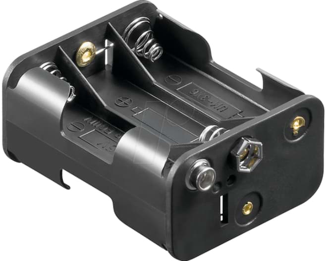 Bild von Batteriehalter für sechs Zellen AA (Mignon) CL