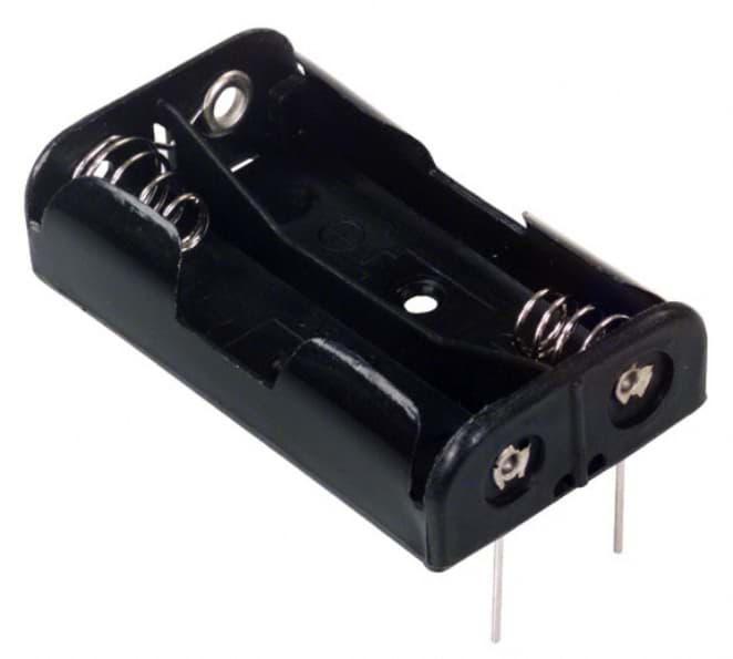 Bild von Batteriehalter für zwei Zellen AA (Mignon) PI