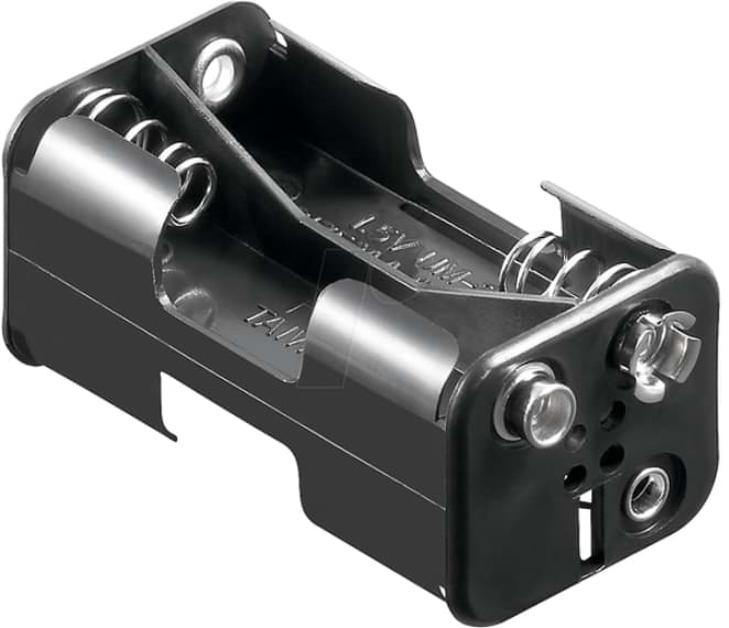Bild von Batteriehalter für vier Zellen AA (Mignon) CL, 2 X 2