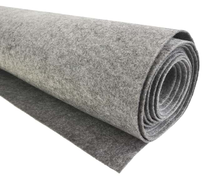 Bild von Bastelfilz, Bespannfilz, (150cm X 75cm X 2,0mm), grau