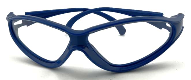 Bild von Schutzbrille mit Bügel, blau