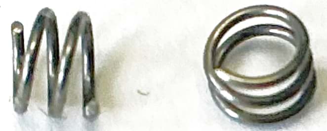 Bild von Minidruckfeder Länge 3,0mm AD=3,5mm ID=2,5mm DS=0,5mm, 100 Stück