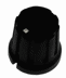 Bild von Drehknopf klein schwarz matt mit Zeiger, Klemmschraube 6mm-Achse
