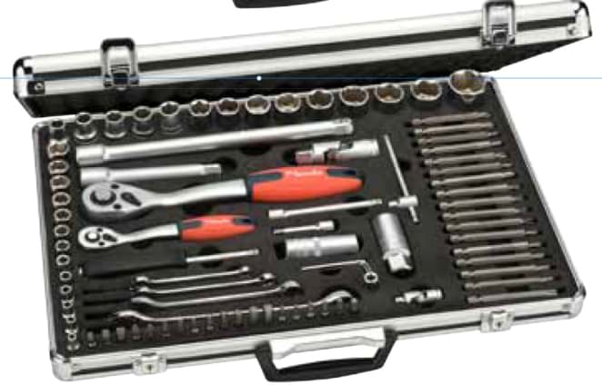 Bild von Steckschlüsselsatz 1/4" + 1/2" Profi, 83-tlg. KWB 3709-83